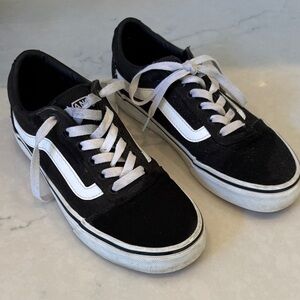 Vans Classic Black and White Low-Top Shoes